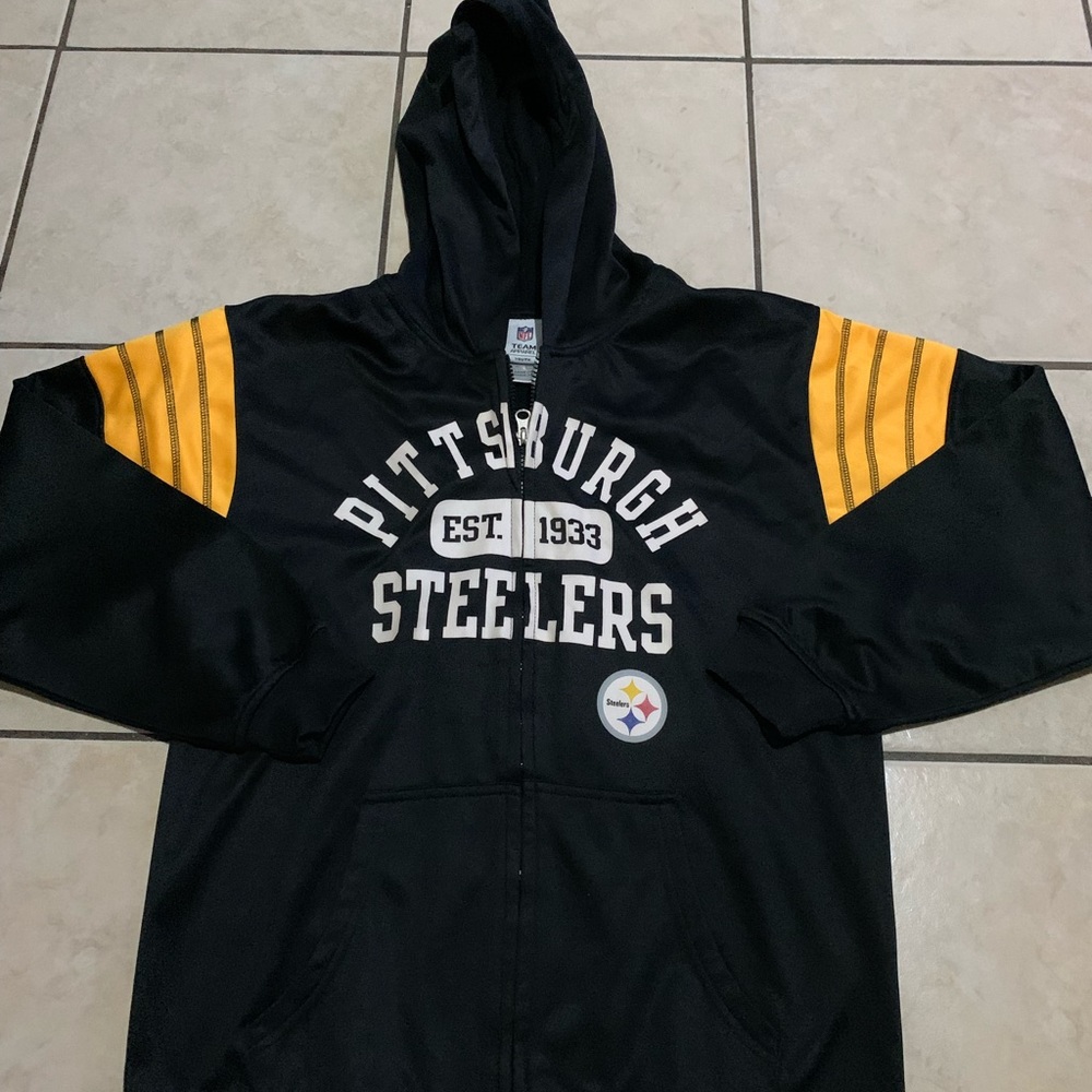 Youth Pittsburgh Steelers zip up hoodie